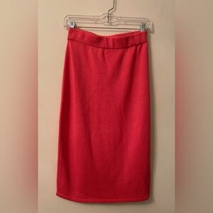 Coral pink sweater knit Pencil Skirt 💖